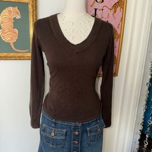 Vintage Y2K Brown Women's Top
